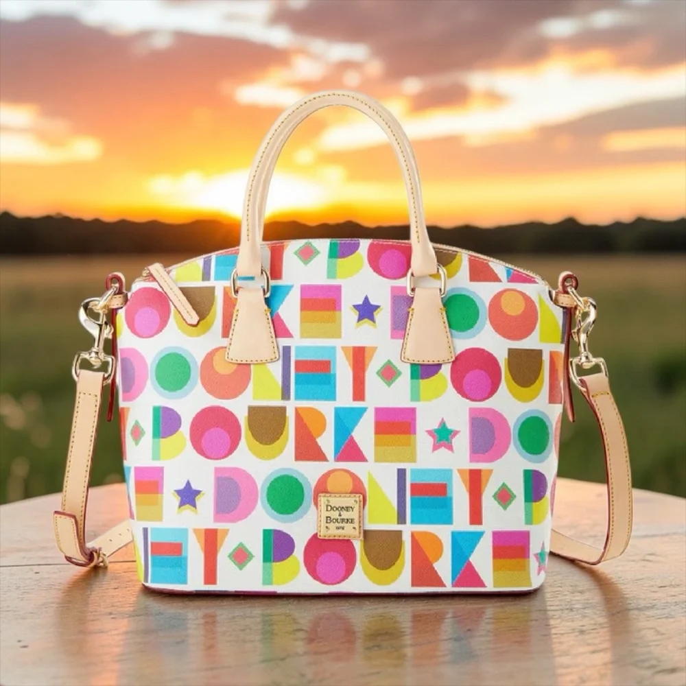 Dooney & Bourke Art Deco Domed Satchel - Picture 2 of 4
